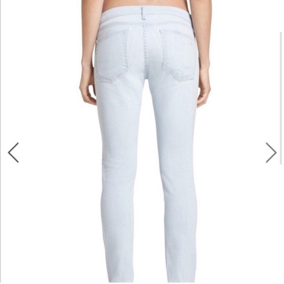 Rag & Bone Designer Denim Dre Slim Boyfriend Jeans Light Wash Blue Ashling 24 - Picture 3 of 13